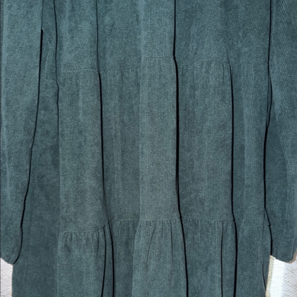 4/$15 Elegant Green Long Sleeve Dress - Picture 3 of 4